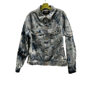 Men's Tie-Dye Denim Jacket